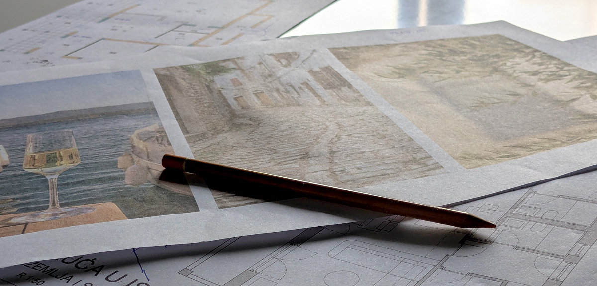 Interior design project, steps, concepts and layout development
